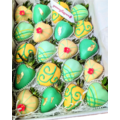 20pcs Green & Yellow with Gold Leaf Chocolate Strawberries Gift Box